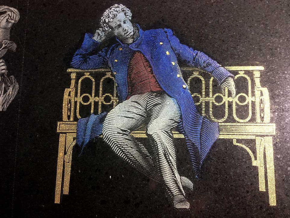 Образец цветной гравюры