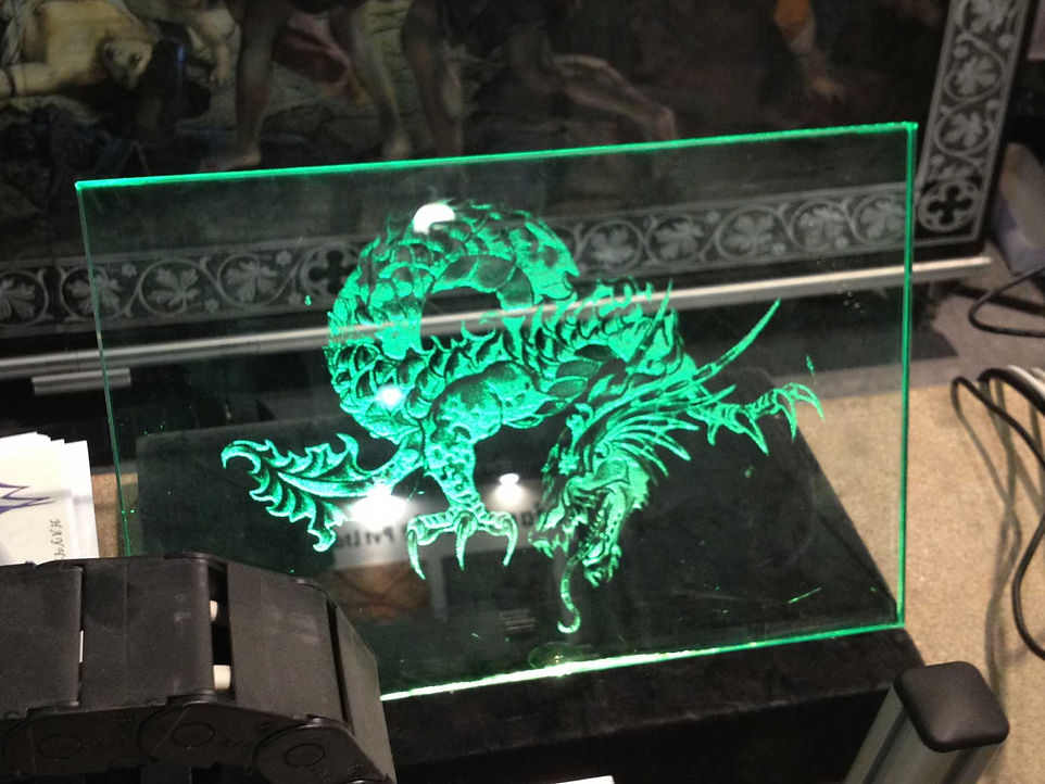 Образец гравировки на стекле