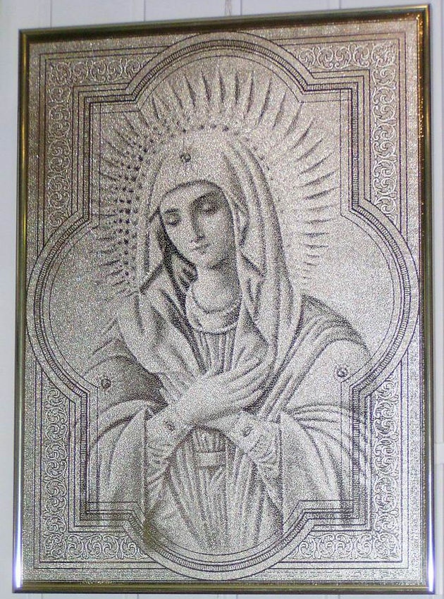 Образец гравировки на металле