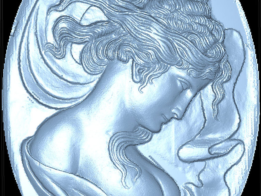 Образцы сканированных трехмерных моделей