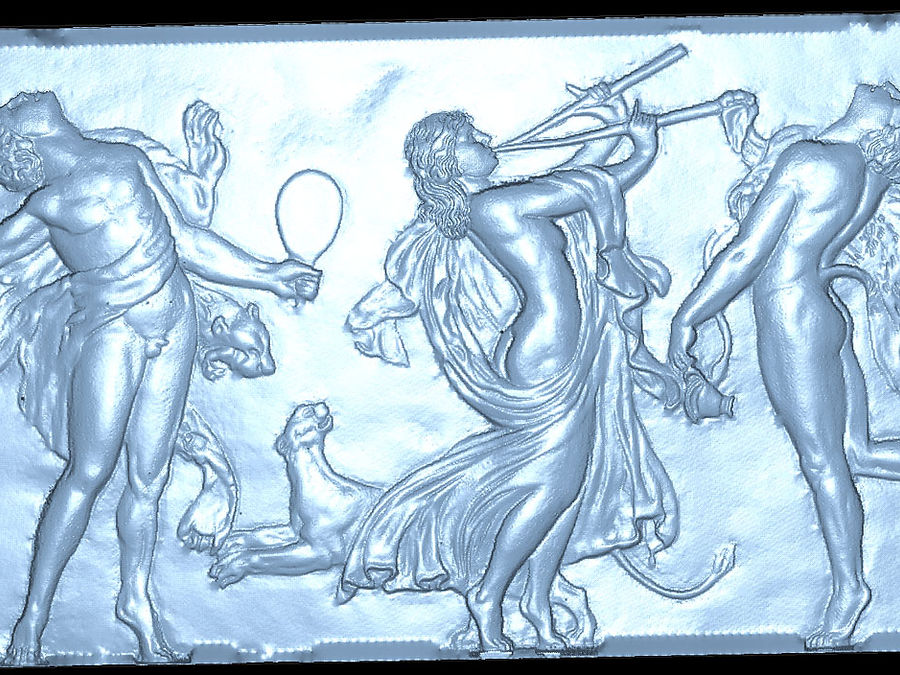 Образцы сканированных трехмерных моделей