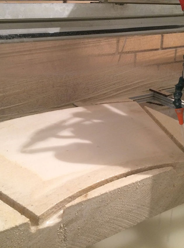 Фрезерные работы на мраморе