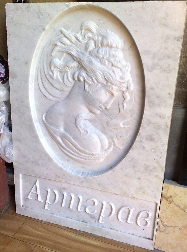 Фрезерные работы на мраморе